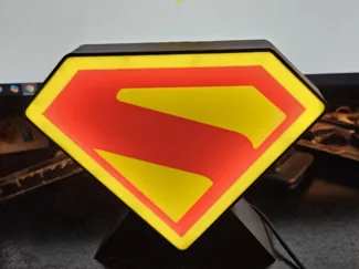 Superman 2025 Lightbox with stand