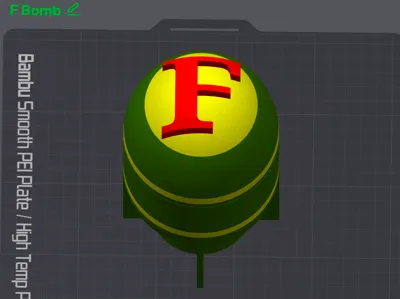F Bomb hanging Lamp (60mm bulb)