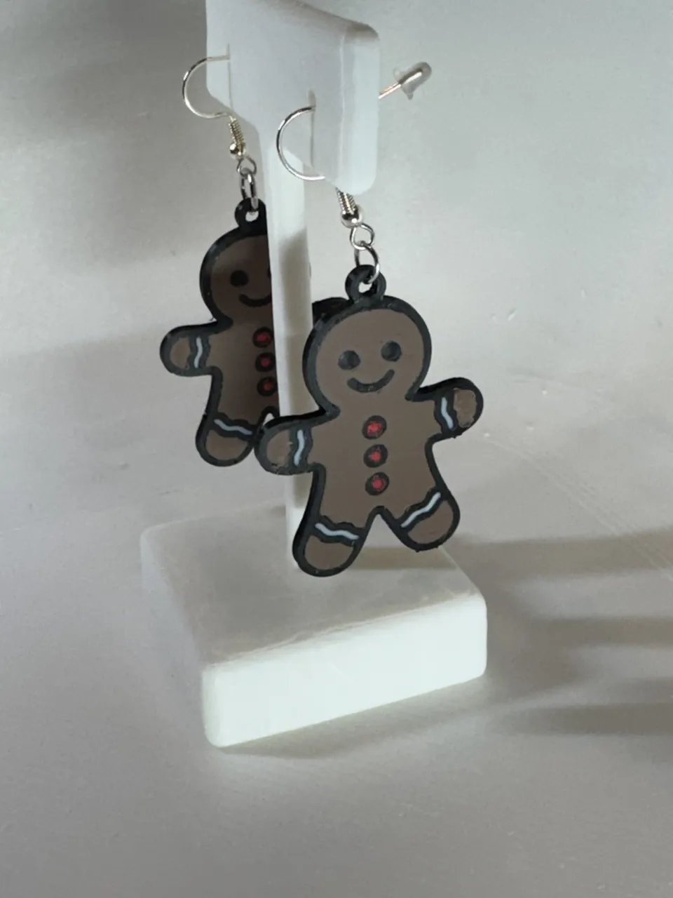 Christmas Gingerbread Man Earrings view 4