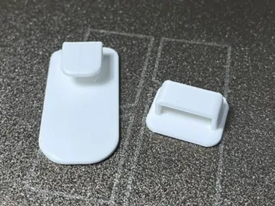 Wall hook pair (for items not normally hookable)