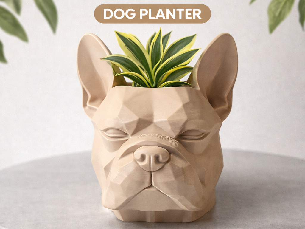 French Bulldog Planter