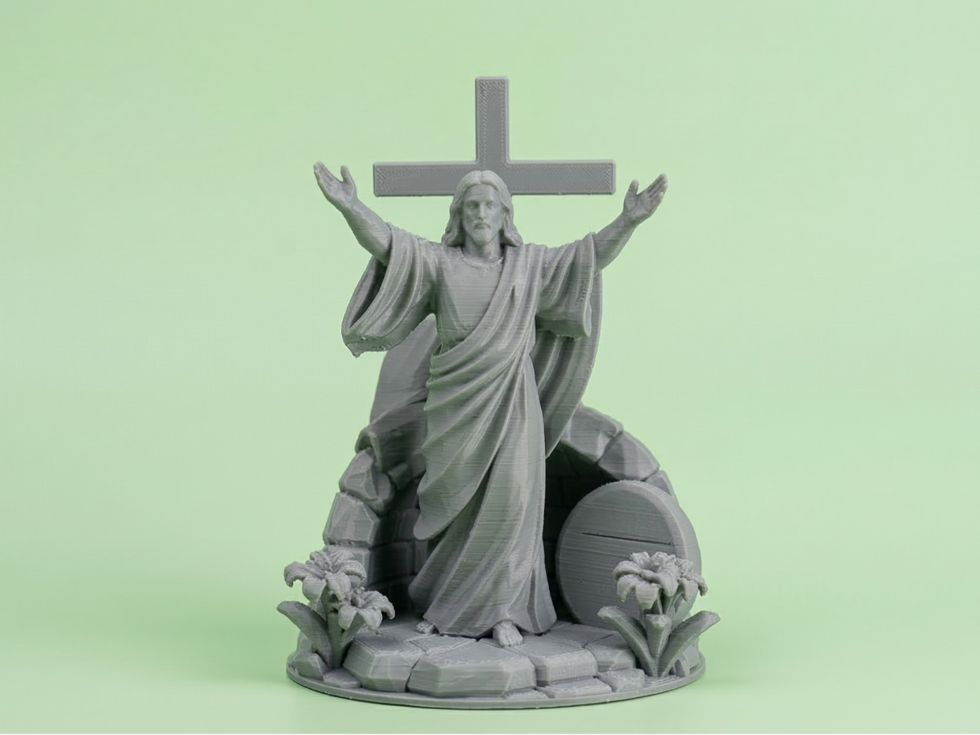 Jesus Resurrection Statue – Easter Decoration
