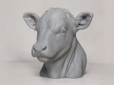 calf head bust
