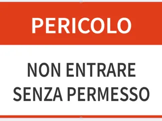 Insegna porta non entrare