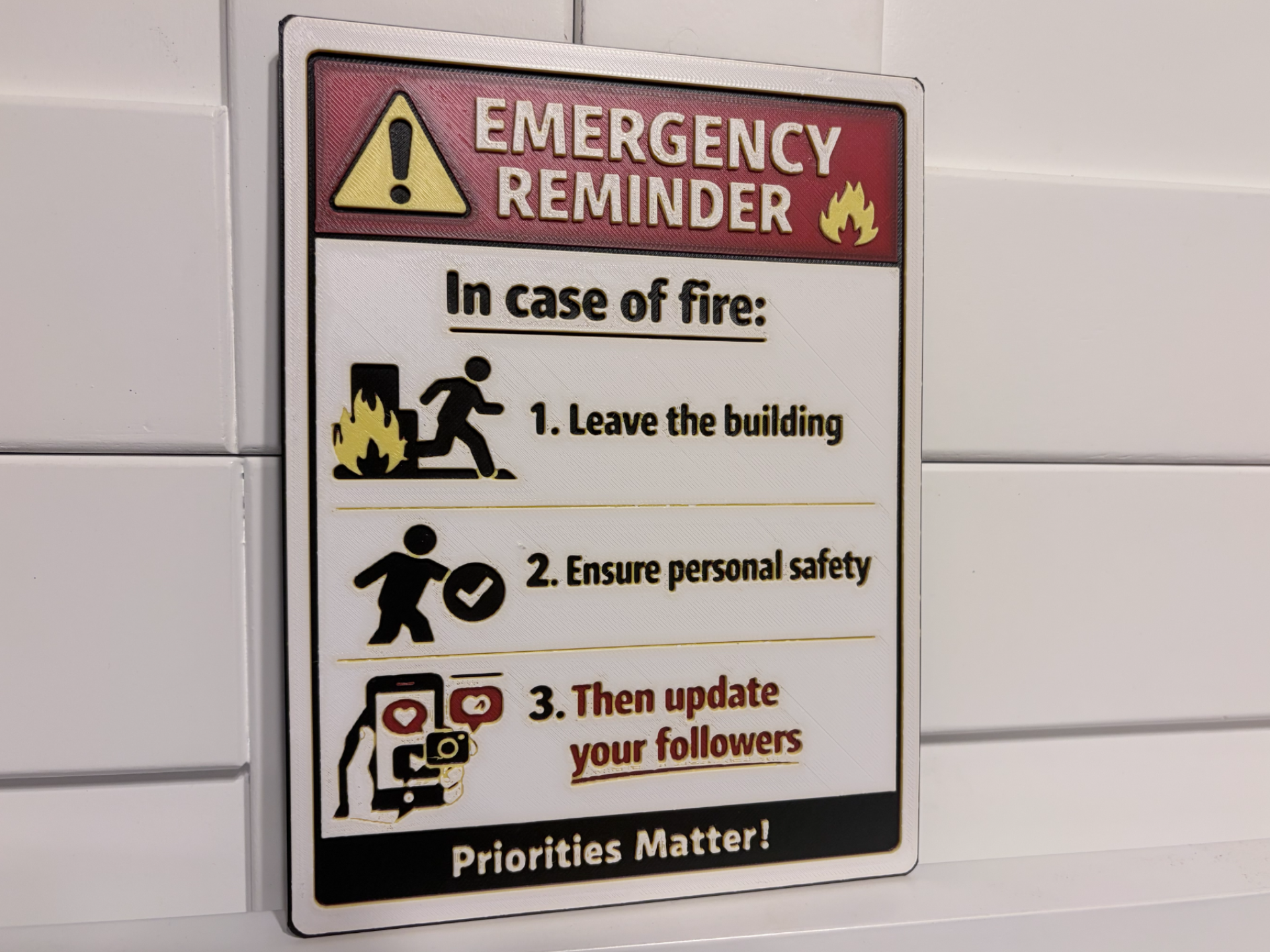 Fire Safety “Leave Before Posting on Social Media”