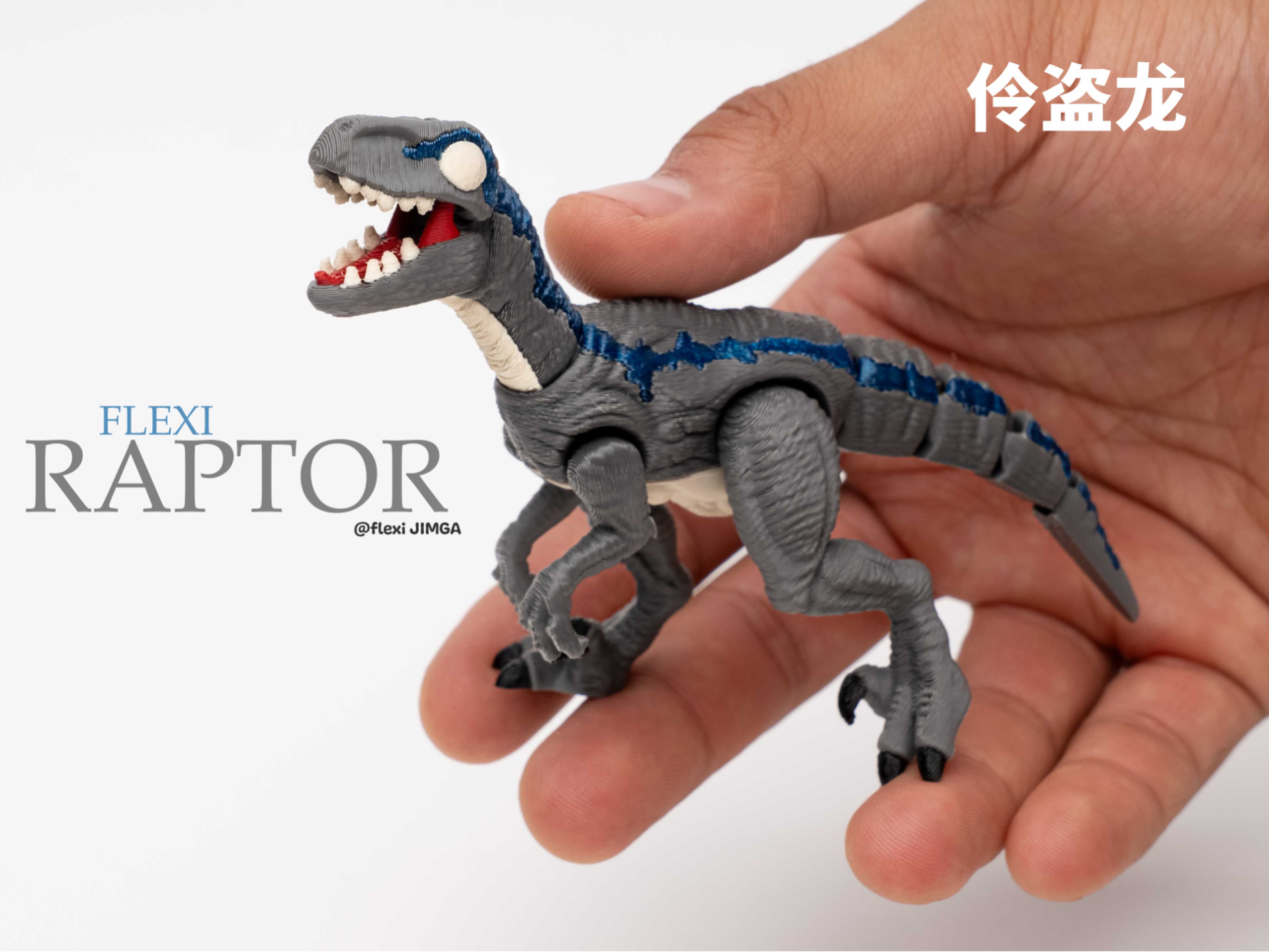 Flexi Velociraptor Dinosaur