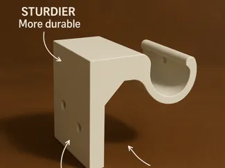 Better IKEA Curtain Rod Holder