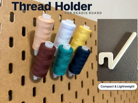 Soporte: Thread Holder for Ikea Skadis Board — referencia de MakerWorld