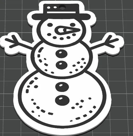 snowman pendant