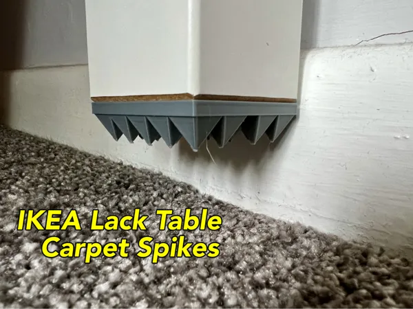 Patins anti-marque tapis pour table Ikea Lack