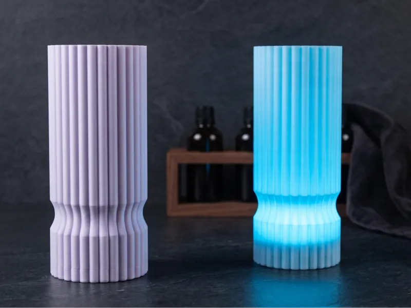Minimalist Pleated Japandi Lamp for LED Kit