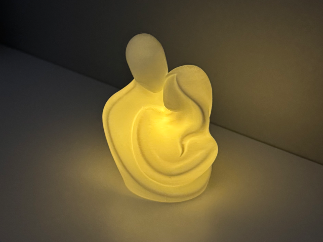 Tealight sculpture Valentine's couple