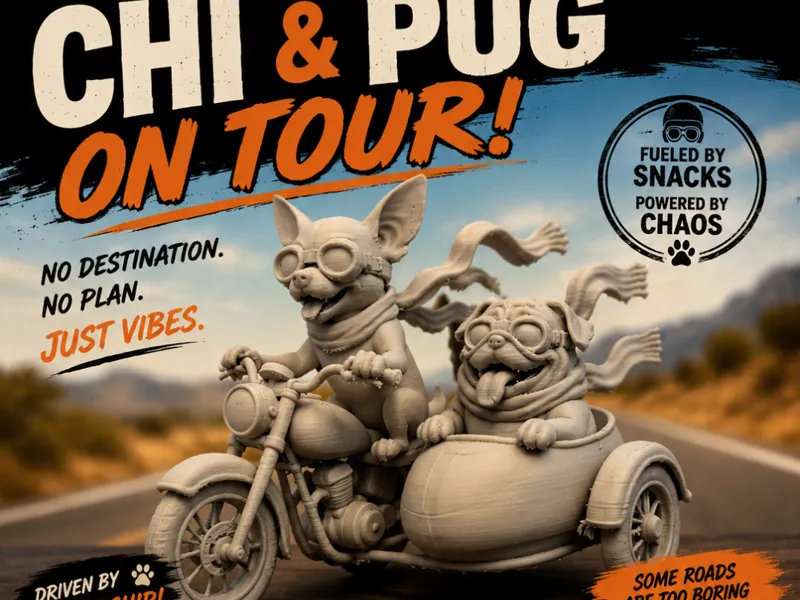 Chi & Pug on Tour 
