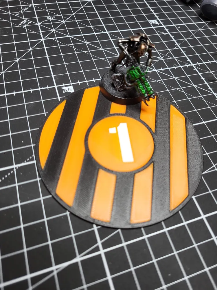 Kill Team Objective Marker with control range - Free 3D Print Model ...