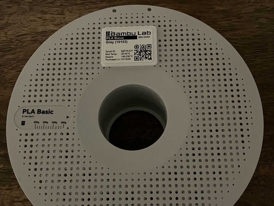 Bambu Spool QR Label Tag