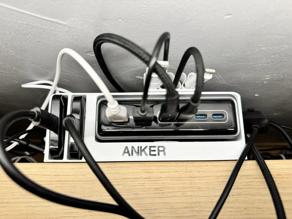 Anker station support (+2 SSD) - Free 3D Print Model - MakerWorld