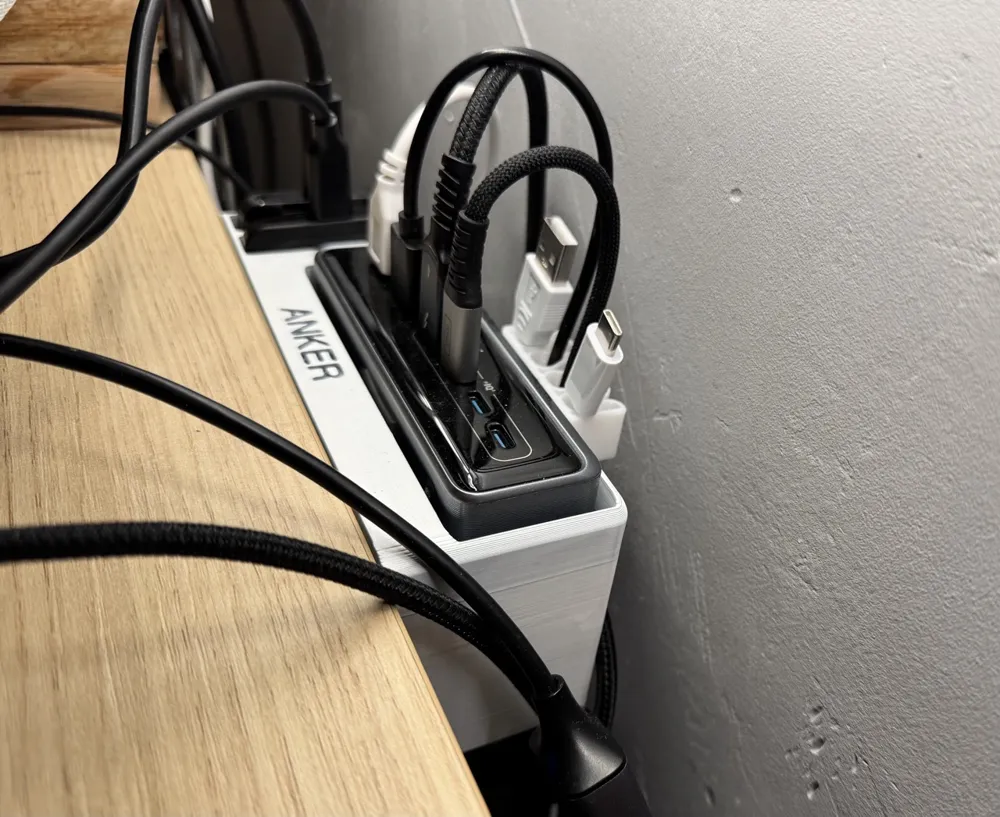 Anker station support (+2 SSD) - Free 3D Print Model - MakerWorld