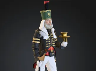 Bergmann Handgeschnitzt Original 