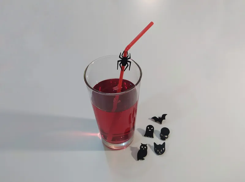 Halloween Party Straw Markers