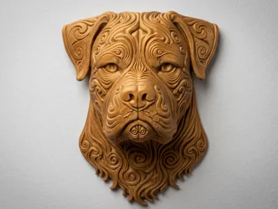 Bulldog americano - Arte de pared