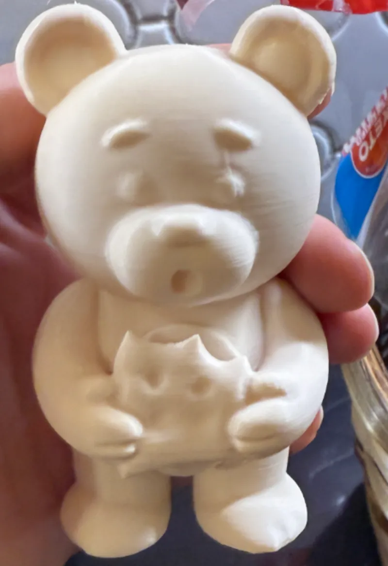 "Snacky Bear: A Delightful 3D Printed Companion"