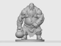 Figurine de nain à la kettlebell — photo 2
