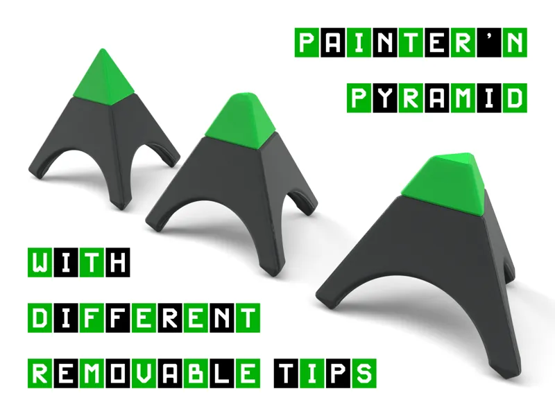 Painter's Pyramid with different removable tips
