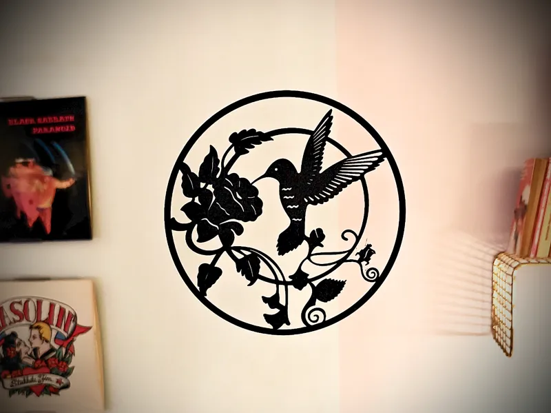 Hummingbird wall art