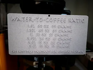 Water-to-Coffee Ratio 