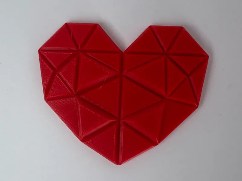 Geometric Heart Art Decoration