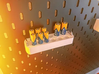 Ikea Skadis holder for batteries AA/AAA/CR2032