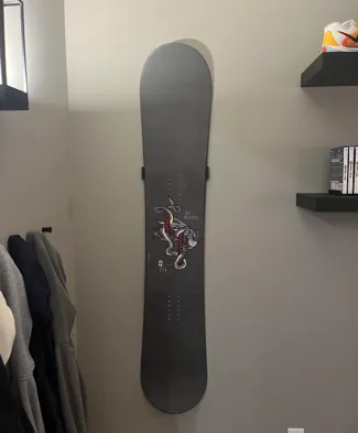 Vertical snowboard wall mount "updated"