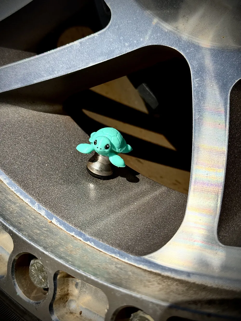Photo Modale Valve Stem Caps - Cute Sea Turtle! Cars & BIkes! - Free 3D Print Model ...