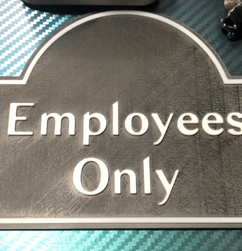 Employees Only Sign