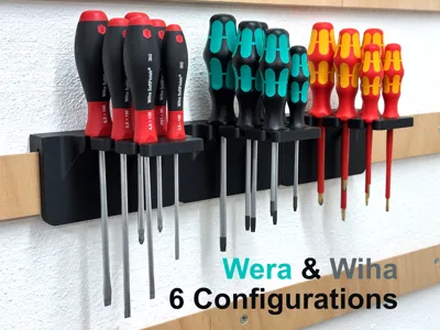 Wera & Wiha Screwdriver French Cleat Holder