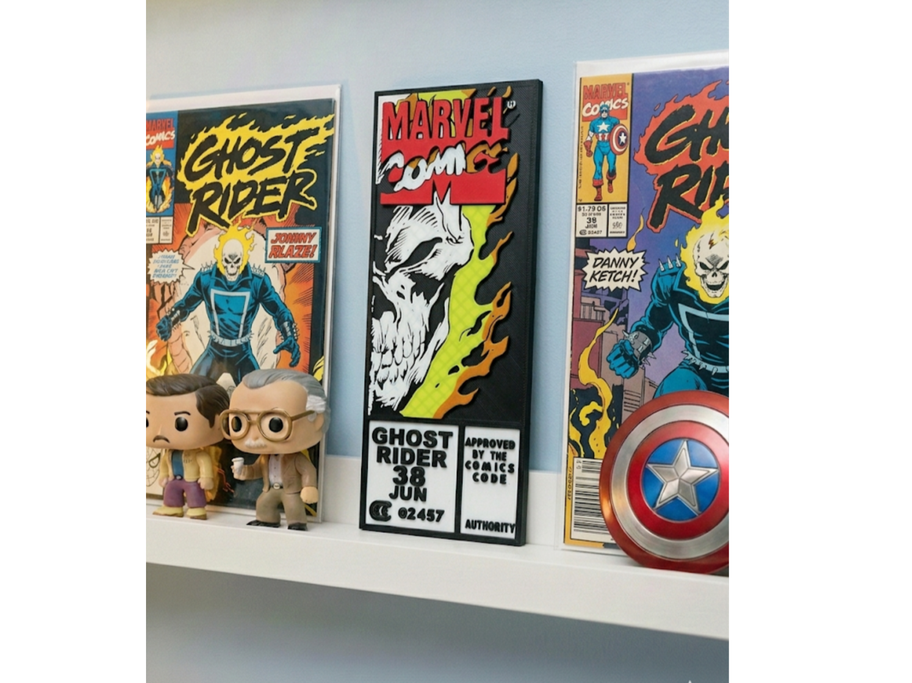 Ghost Rider Corner Box - Comic Decoration