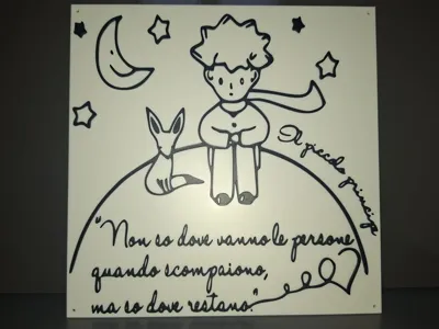 The Little Prince Quote Wall Art - No AMS