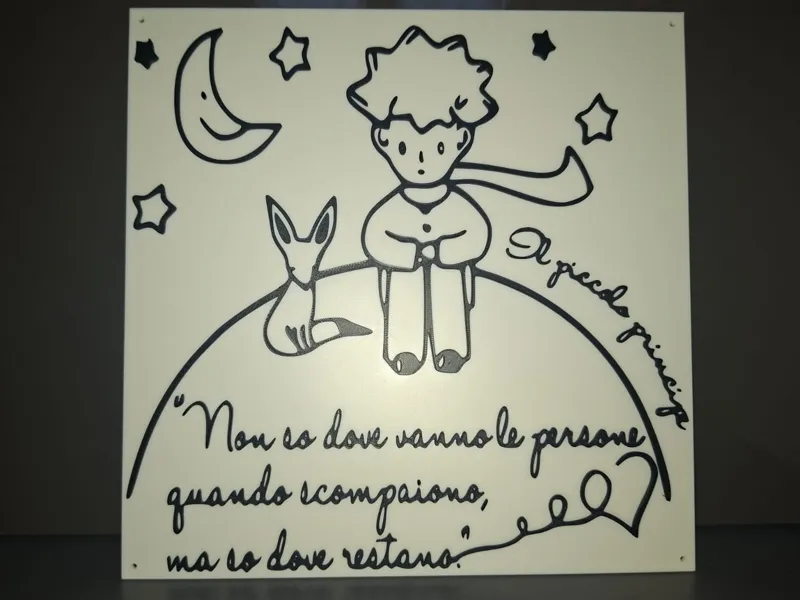 The Little Prince Quote Wall Art - No AMS