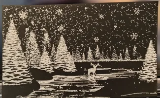 Winter Frame - Glow in the night