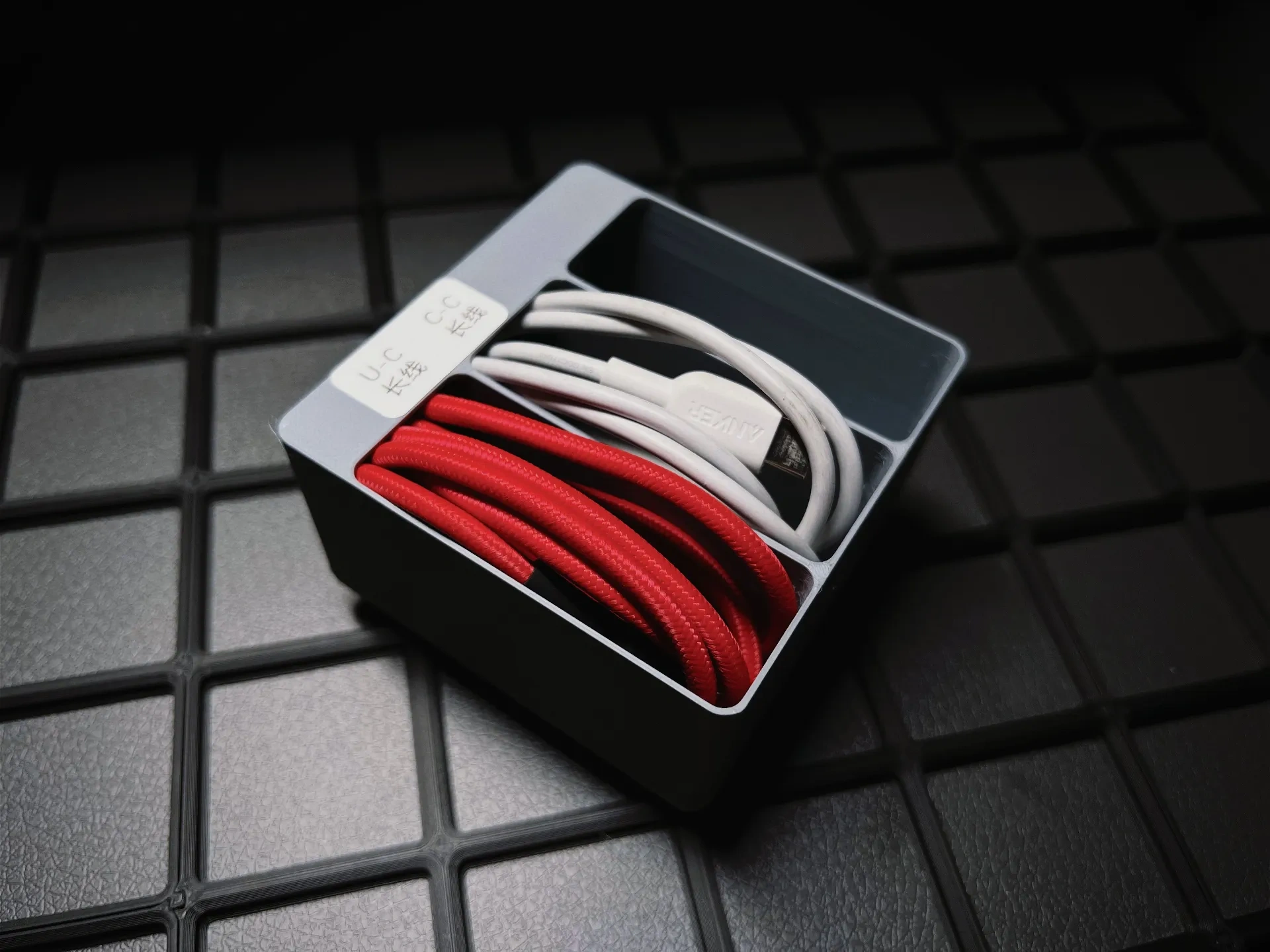 Miniatura 3 do modelo 3D 线序盒界-Gridfinity数据线收纳盒 抽屉收纳 线缆
