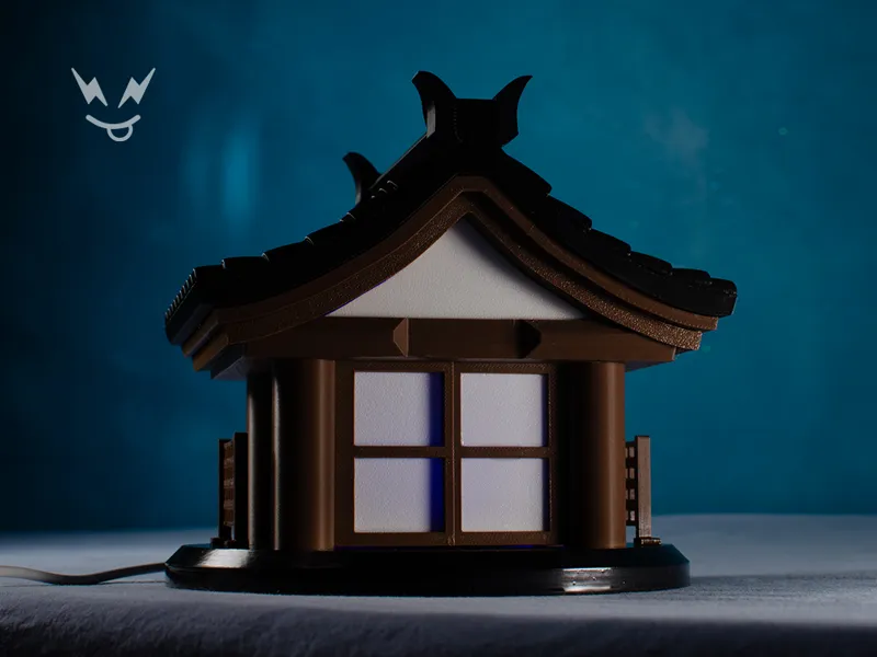 Lámpara Casa estilo Japonesa| Bambulab kit 
