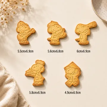 Cortador para modelado: Snoopy Cookie Cutter Set — vista de referencia 3