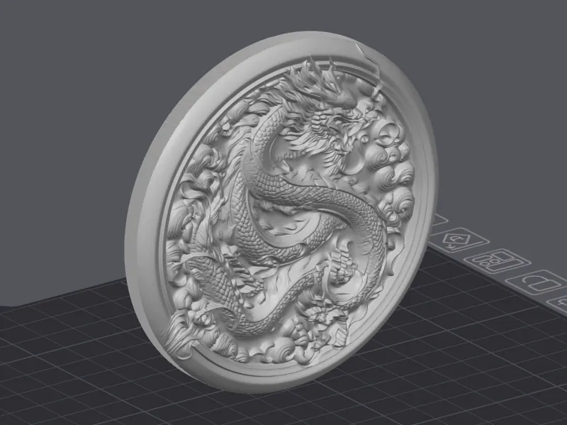 Dragon Impérial en Relief