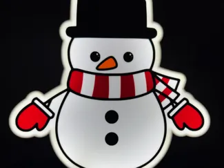 Christmas Snowman Lightbox Light Box