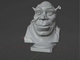 Shrek 3d Statue 