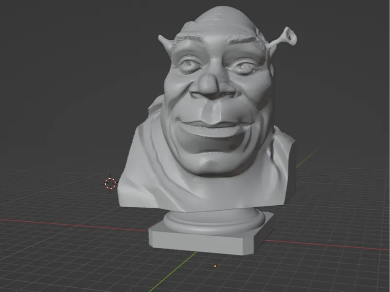 Shrek 3d Statue 