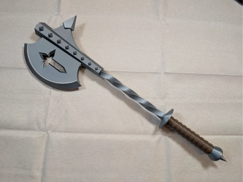 Holy Medieval Axe – Twisted Haft (High Stability)