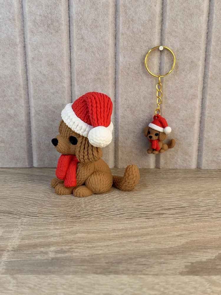 X-Mas Dog - Free 3D Print Model - MakerWorld
