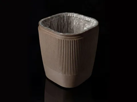 Mini Desktop Trash Bin - Fast Print (Vase Mode) view 4