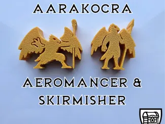 Aarakocra Aeromancer & Skirmisher - Meeple Mini